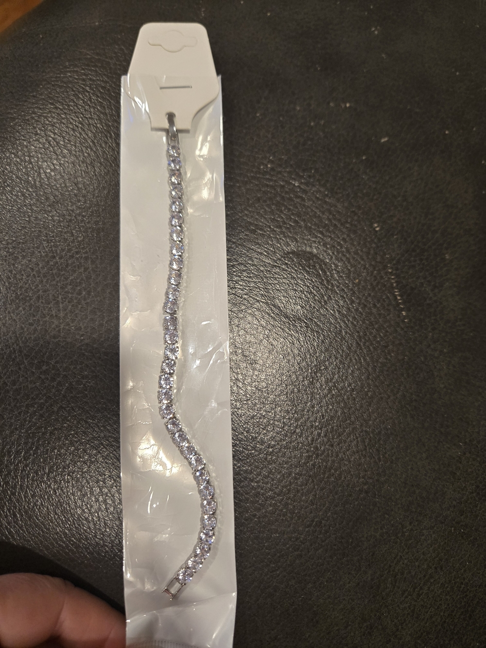 Silver Crystal Tennis Bracelet - Women Jewelry